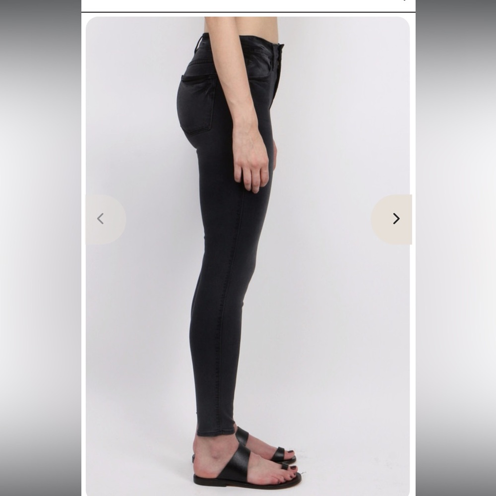 💥SALE $5💥 Frame Denim Black Skinny Jeans Le High Skinny Preston Black Sz 28